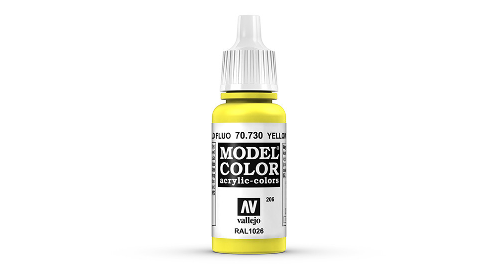 AV Vallejo Model Color 17ml - Fluorescent Yellow (VAL730)