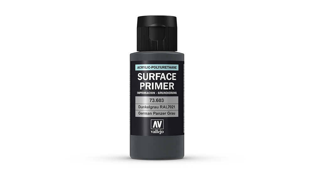 AV Vallejo Polyurethane - Primer German Panzer Grey (RAL 7021) 60ml (VAL73603)