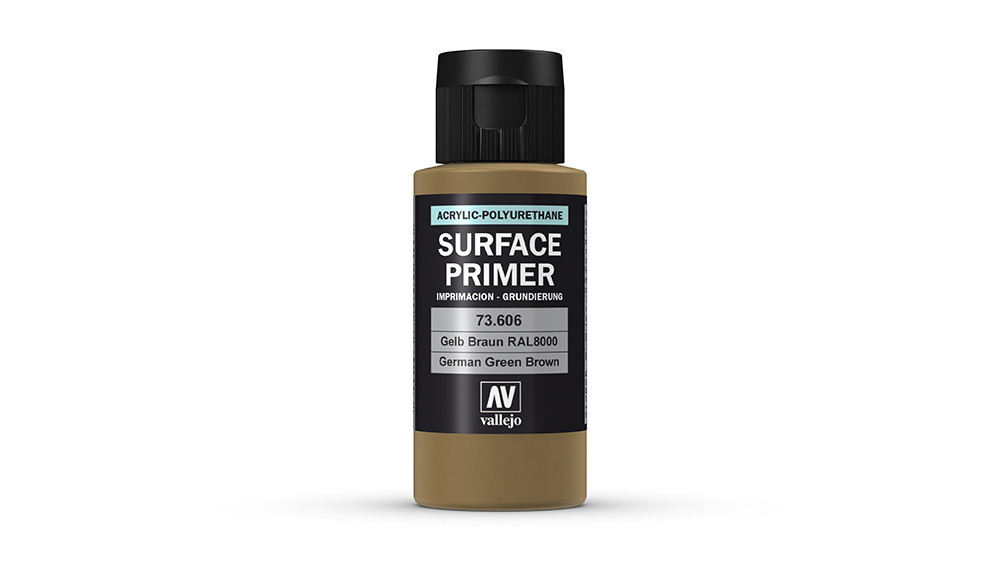 AV Vallejo Polyurethane - Primer German Green Brown (RAL 8000) 60ml (VAL73606)