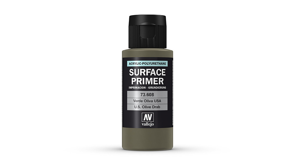 AV Vallejo Polyurethane - Primer US Olive Drab 60ml (VAL73608)