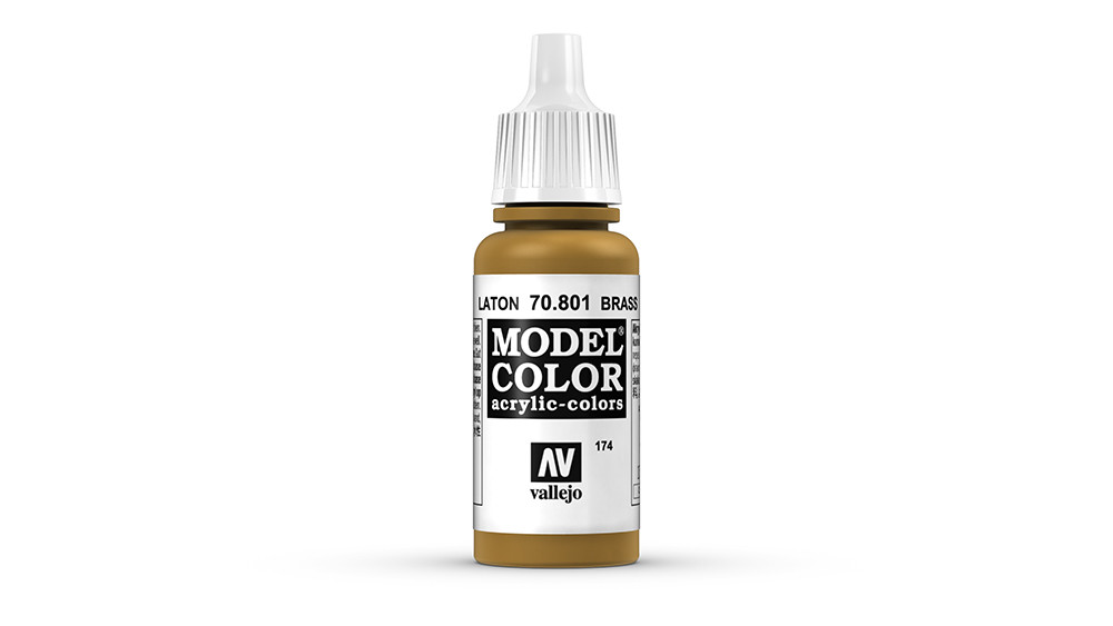 AV Vallejo Model Color 17ml - Metallic Brass (VAL801)