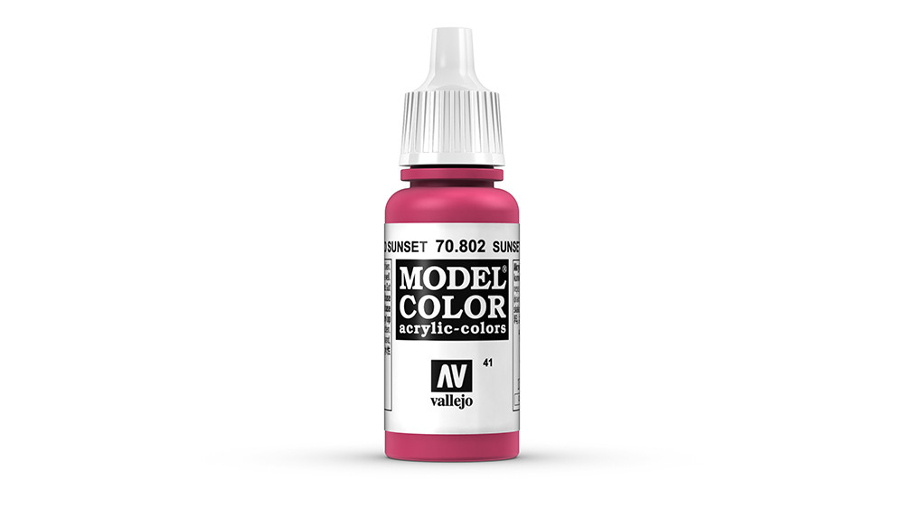 AV Vallejo Model Color 17ml - Sunset Red (VAL802)