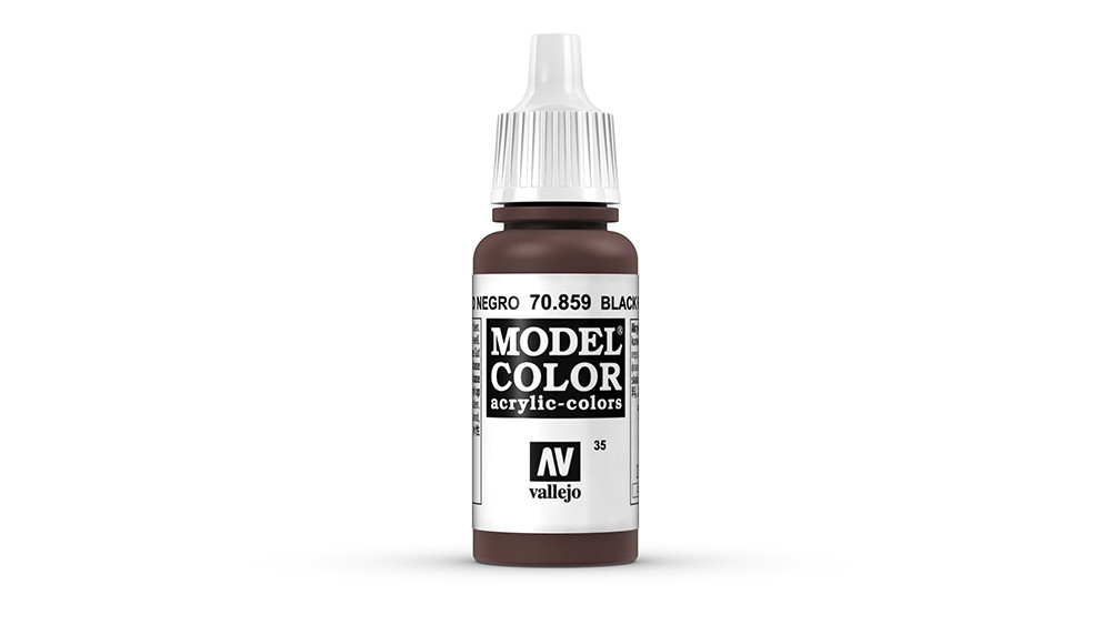 AV Vallejo Model Color 17ml - Black Red (Cadmium Brown) (VAL859)