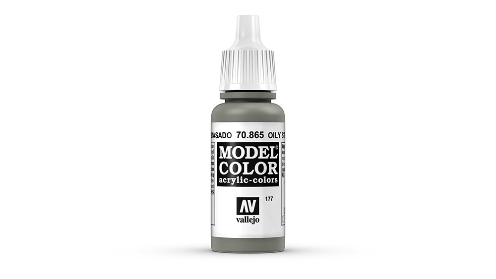 AV Vallejo Model Color 17ml - Metallic Oily Steel (VAL865)