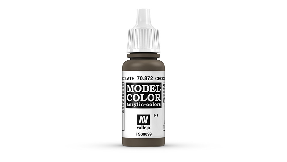AV Vallejo Model Color 17ml - Chocolate Brown (VAL872)