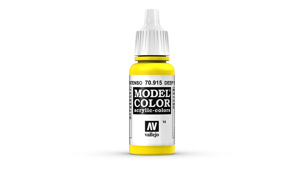 AV Vallejo Model Color 17ml - Deep Yellow (VAL915)