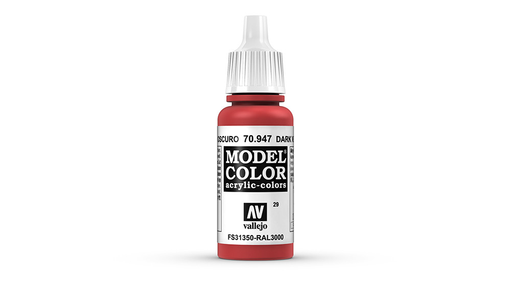 AV Vallejo Model Color 17ml - Dark Vermillion (VAL947)