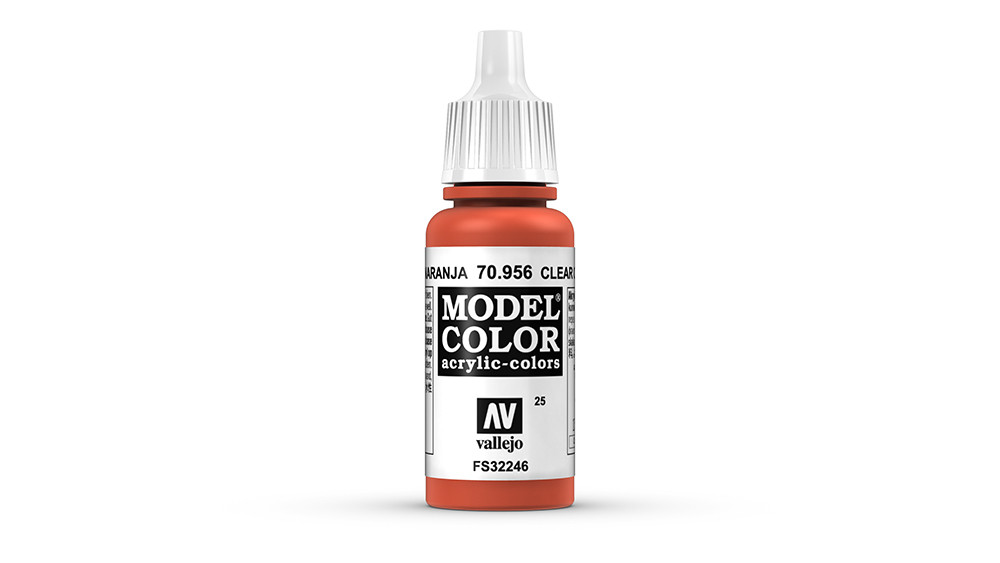 AV Vallejo Model Color 17ml - Clear Orange (VAL956)