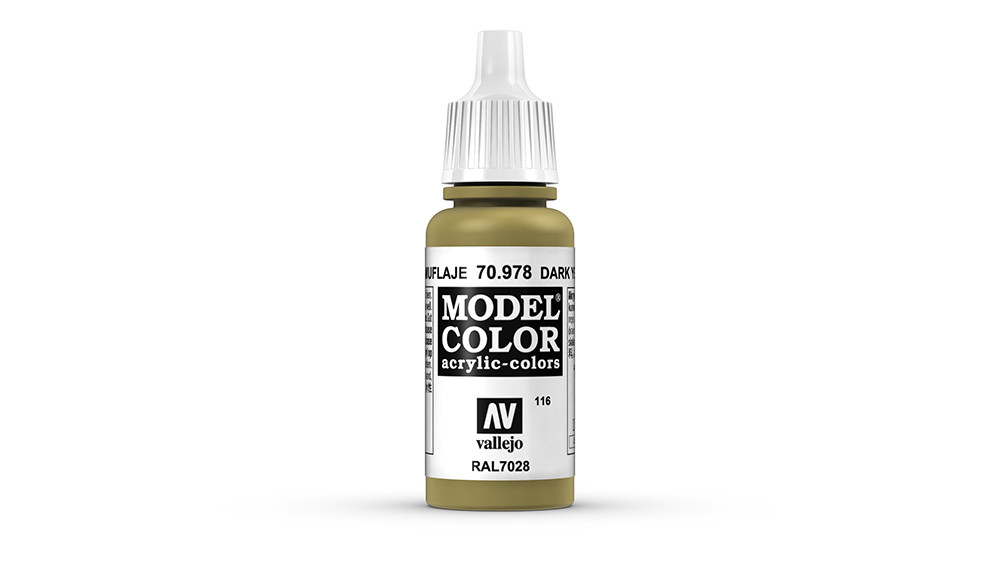 AV Vallejo Model Color 17ml - Dark Yellow (VAL978)
