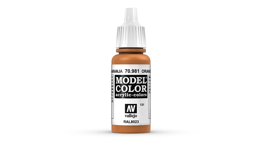 AV Vallejo Model Color 17ml - Orange Brown (VAL981)