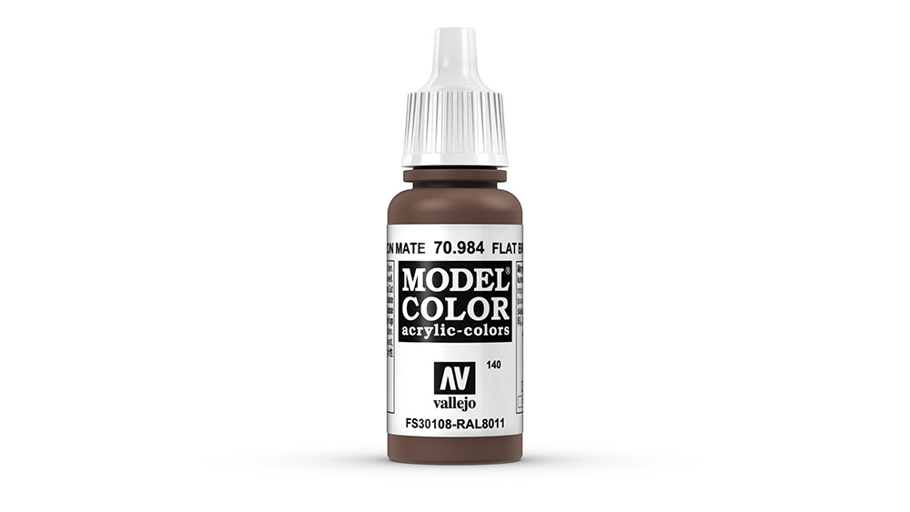 AV Vallejo Model Color 17ml - Flat Brown (VAL984)