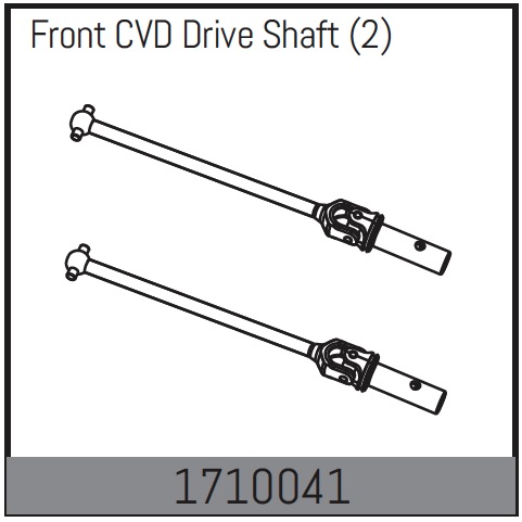 Absima Front Cvd Drive Shaft (2) ( AB 1710041)