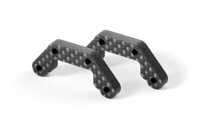 Xray XT2 Graphite Rear Shock Tower Extension 4.0mm (2) (XR323552)