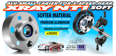 Xray Alu Small Carrier For 2-Speed Gear (2Nd) + Ball-Bearing - Soft (XR335523)
