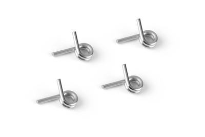 Xray 4-Shoe Clutch Springs - Silver - Hard (4) (XR358482)