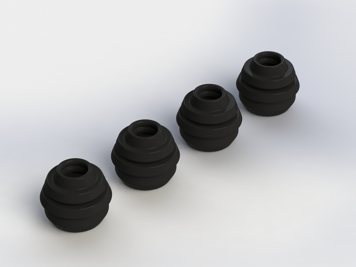 Arrma Driveshaft Boots Nero (4) (Z-AR310583)