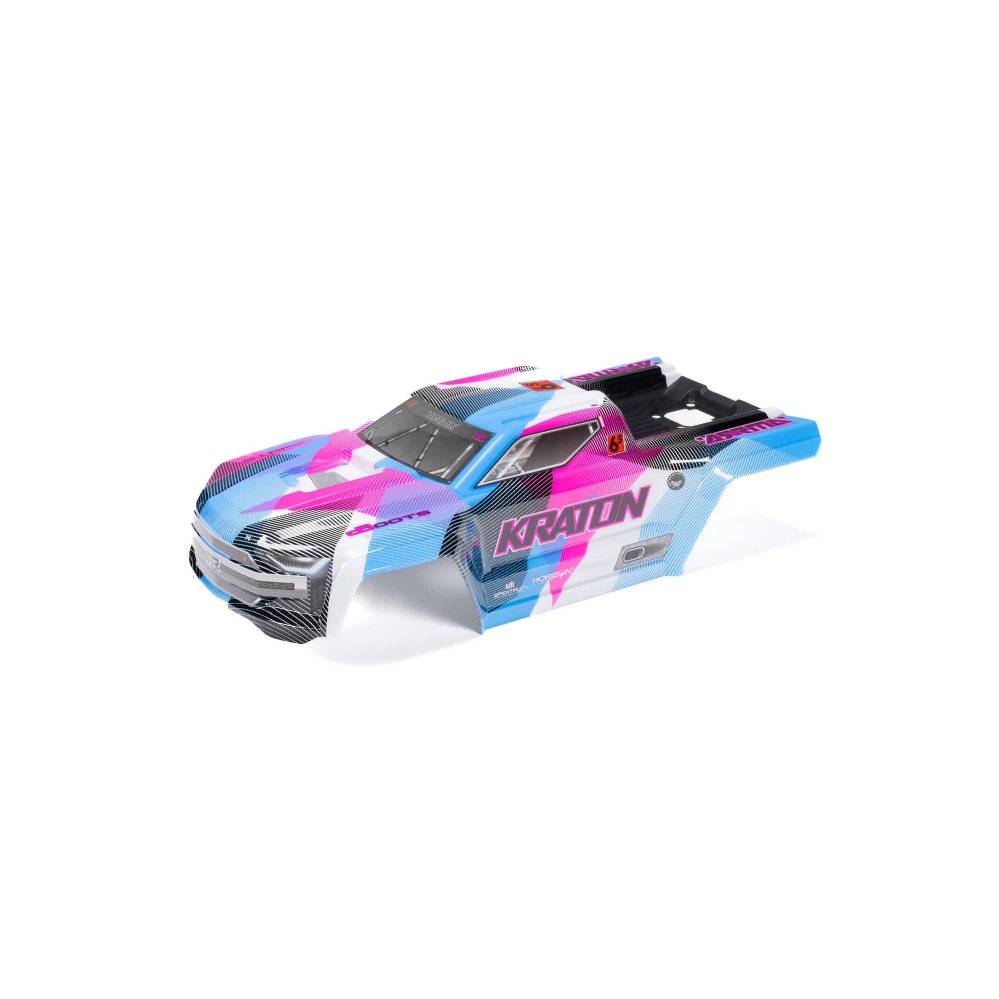Arrma 1/8 Painted Body with Decals, Blue/Pink: KRATON 6S BLX V6 (Z-ARA-1518)