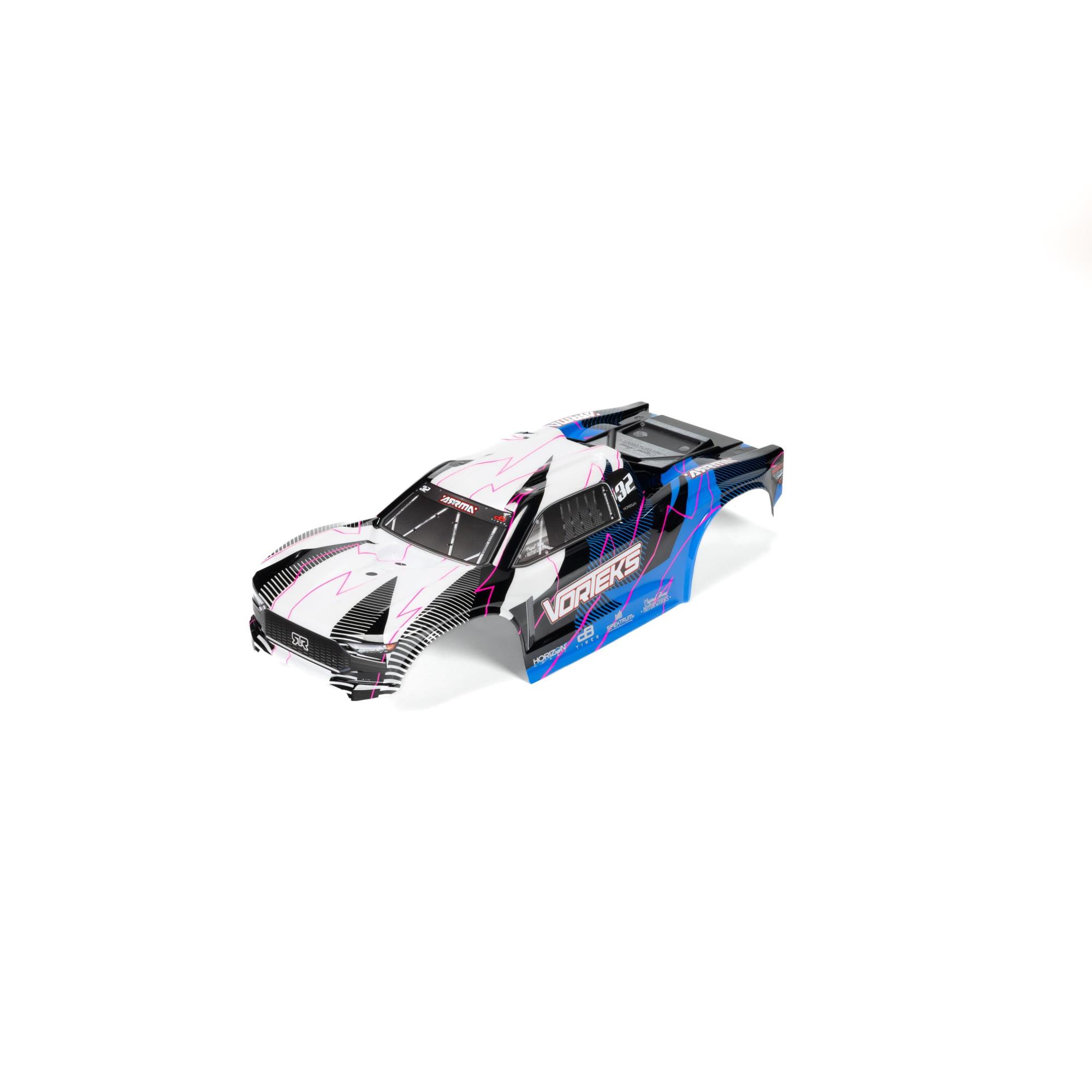 Arrma 1/10 Clipless Painted Trimmed Body Set with Decals, Blue: VO (Z-ARA-1557)