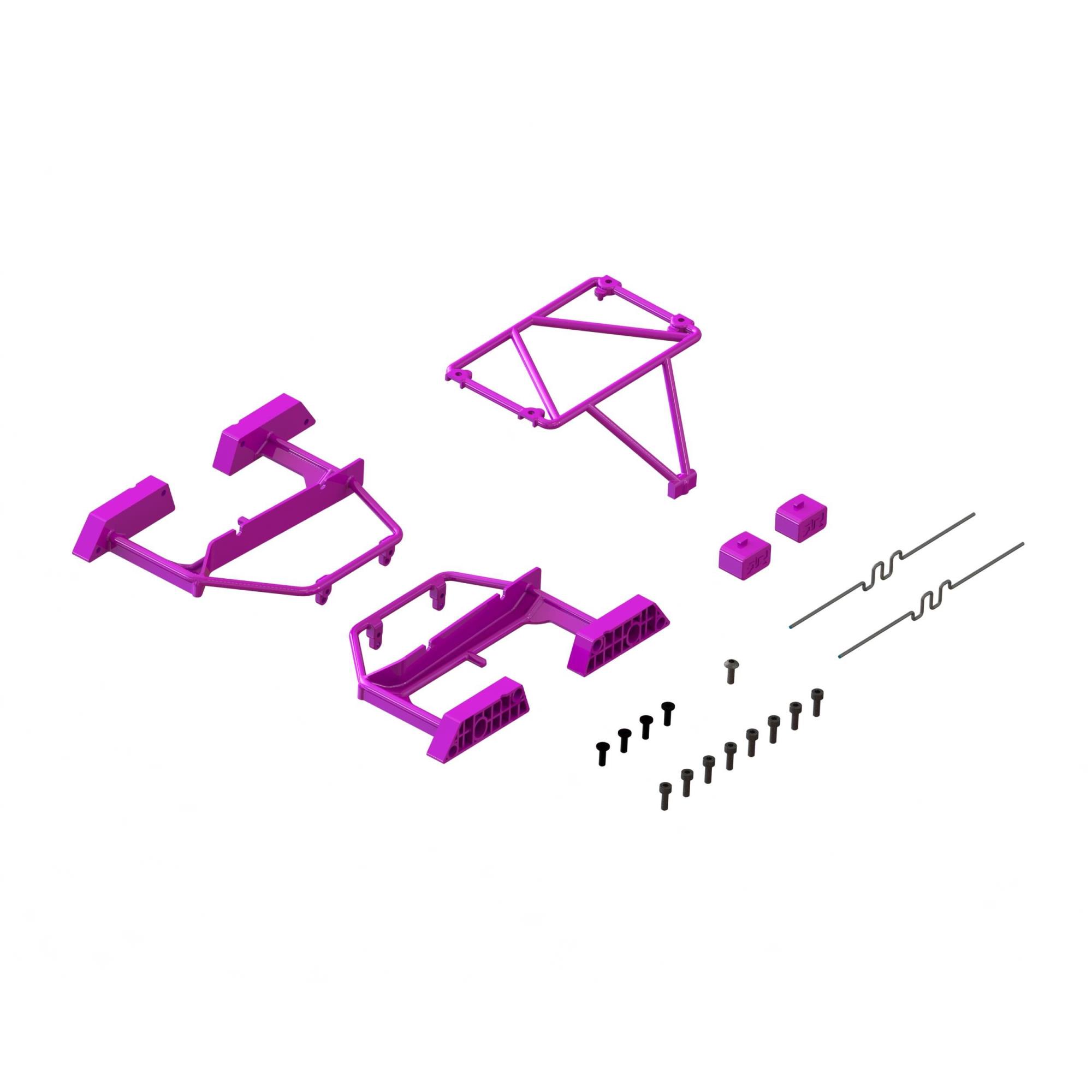 Arrma Desert Truck Body Roll Cage Set, Purple: GROM (Z-ARA-1568)