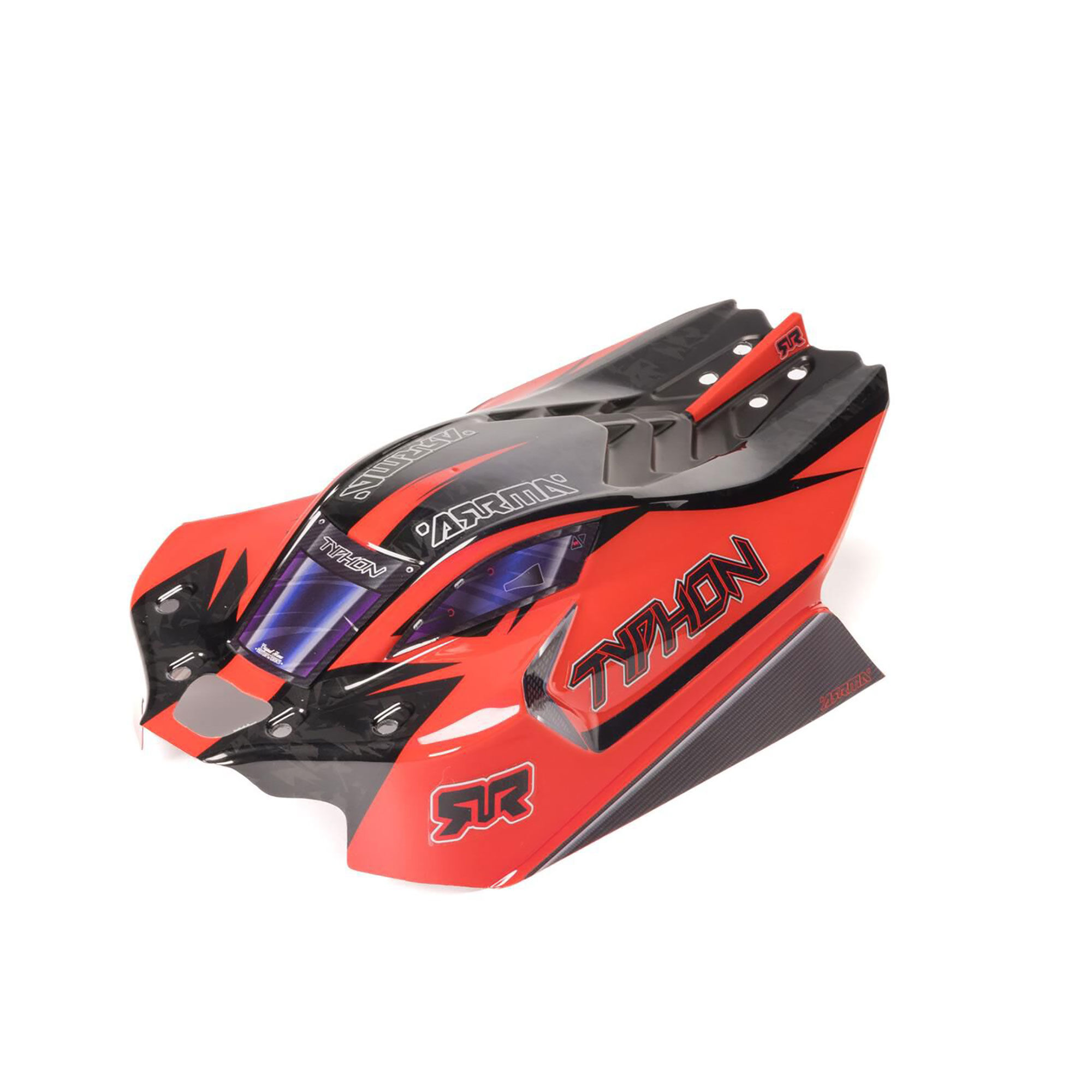 Arrma 1/8 Clipless Painted Decaled Body, Black: TYPHON 4X4 (Z-ARA-2309)