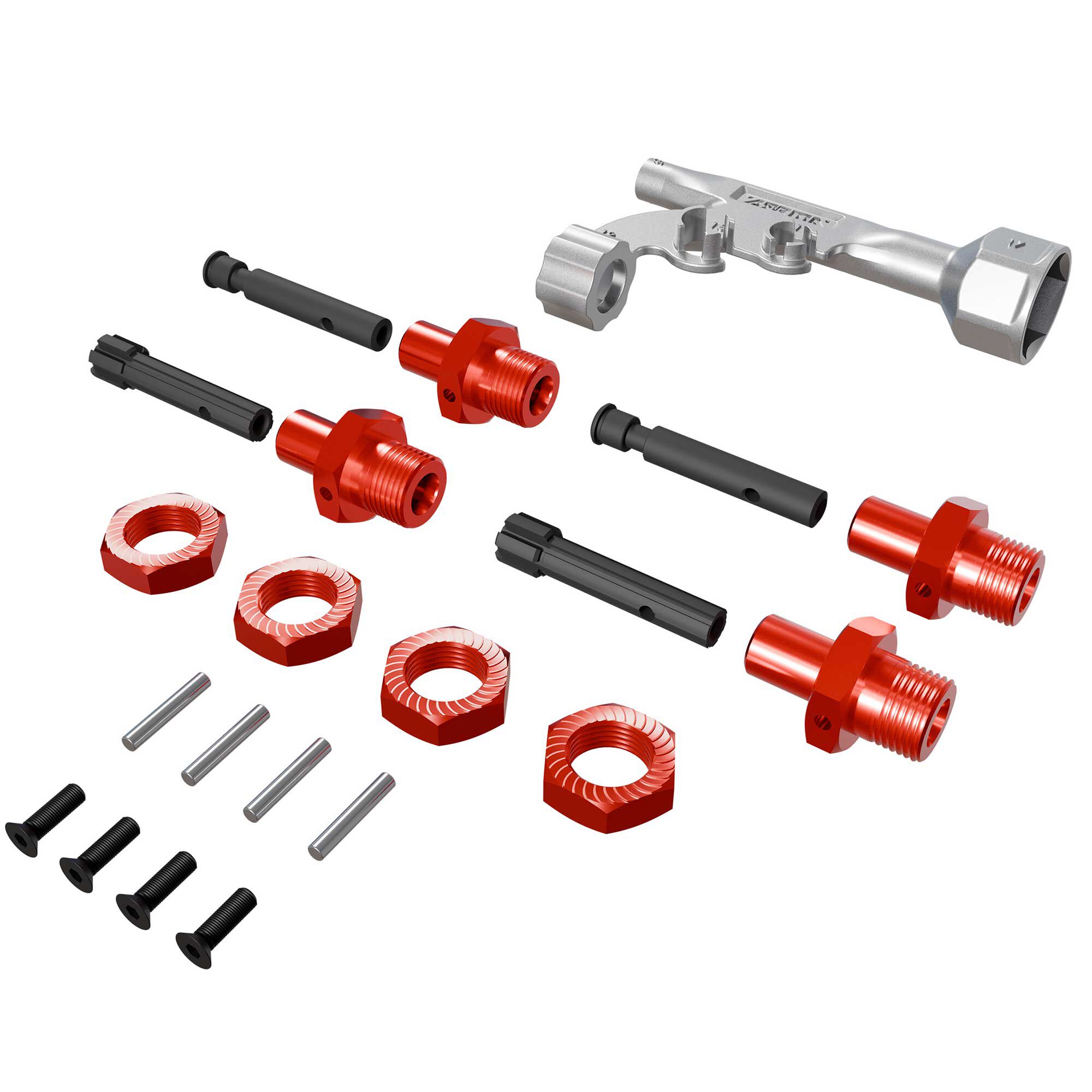 Arrma 17mm Wheel Hex Conversion for Threaded Axles (+10mm Offset) (Z-ARA-3150)