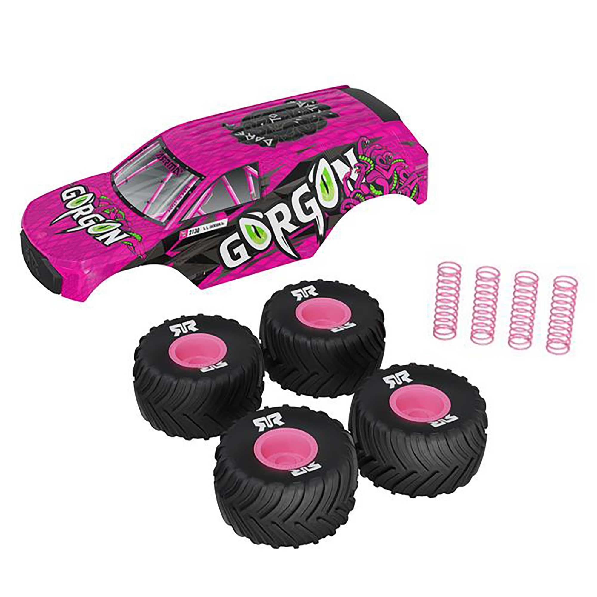 Arrma GORGON GROM Pink Parts and Body Bundle (Z-ARA-3987)