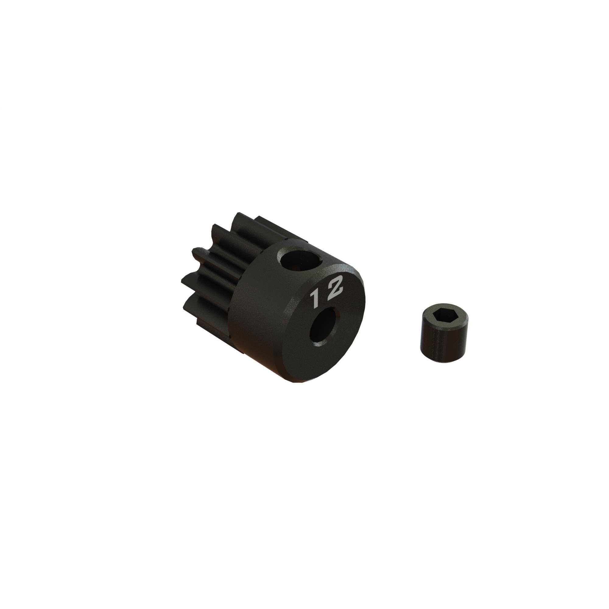 Arrma 12T 0.8Mod 1/8&quot; Bore CNC Steel Pinion Gear (Z-ARA311074)