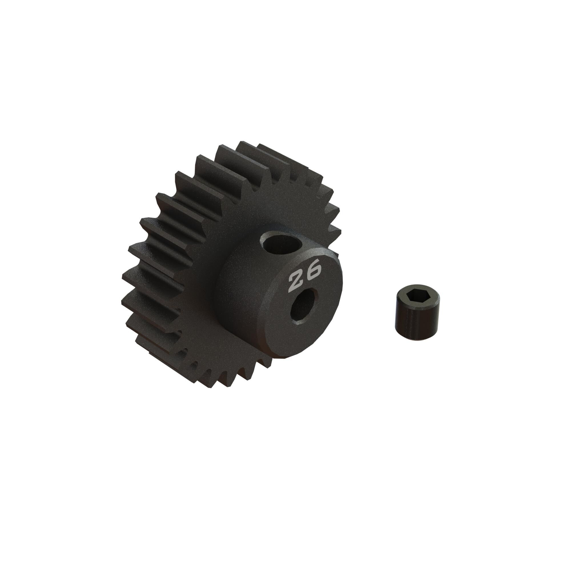 Arrma 26T 0.8Mod 1/8&quot; Bore CNC Steel Pinion Gear (Z-ARA311088)