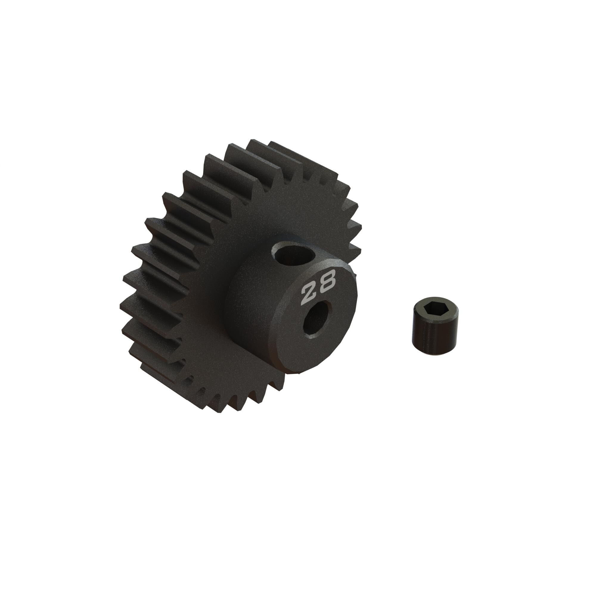 Arrma 28T 0.8Mod 1/8&quot; Bore CNC Steel Pinion Gear (Z-ARA311090)