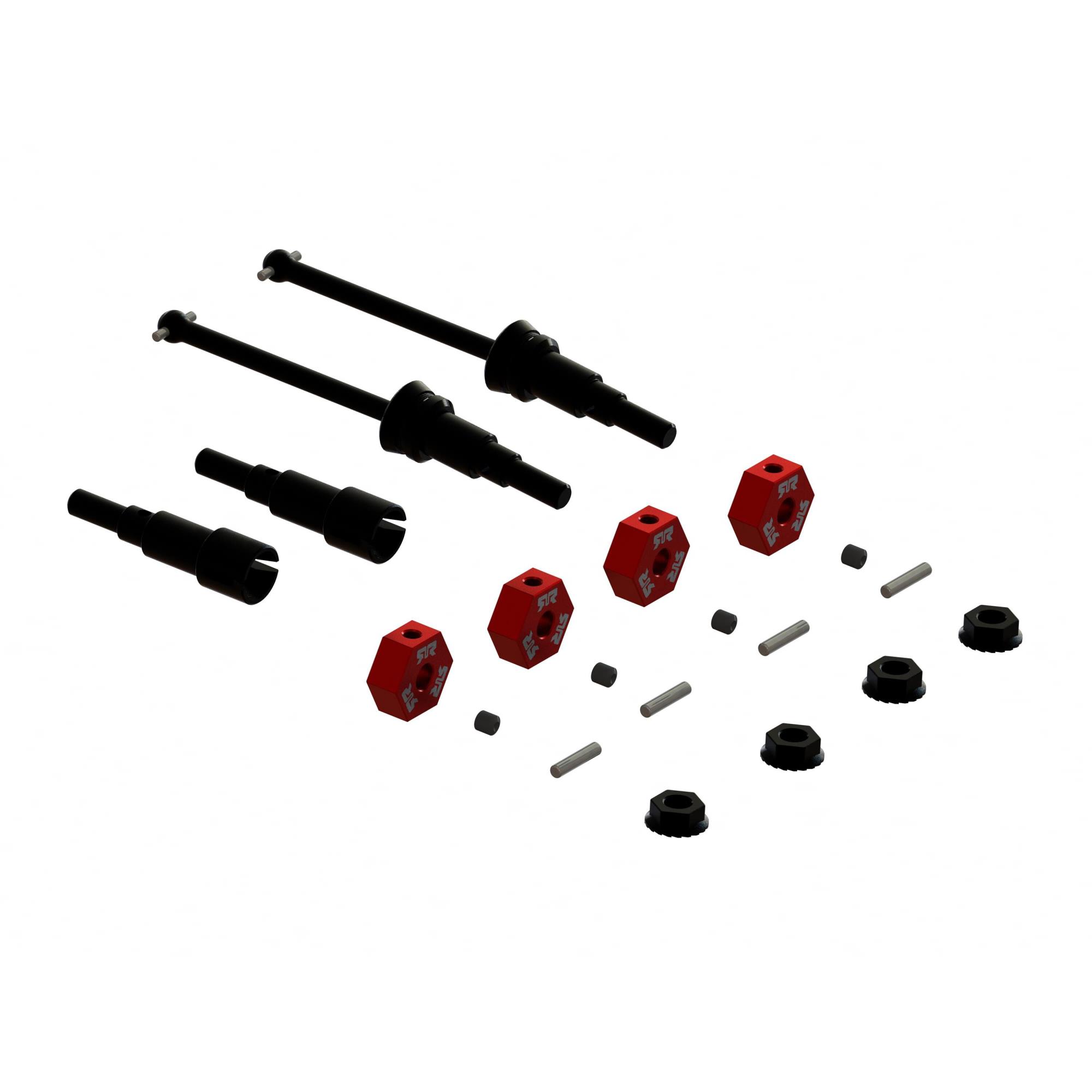 Arrma Metal Axle &amp; Wheel Hex Set B (4): Mojave GROM (Z-ARA311231)