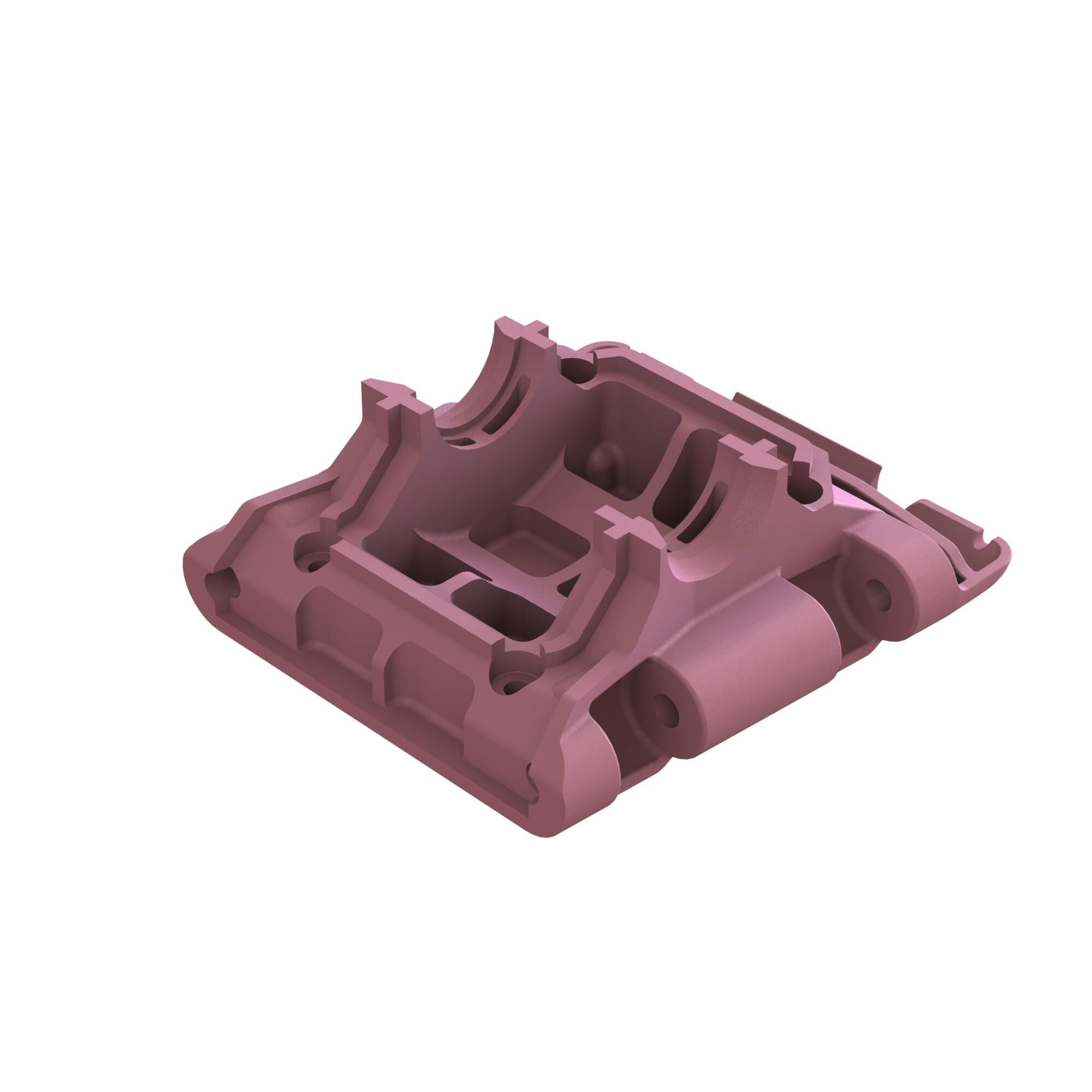 Arrma Rear Lower Skid/Gearbox Mount (1pc) - Pink (Z-ARA320784)