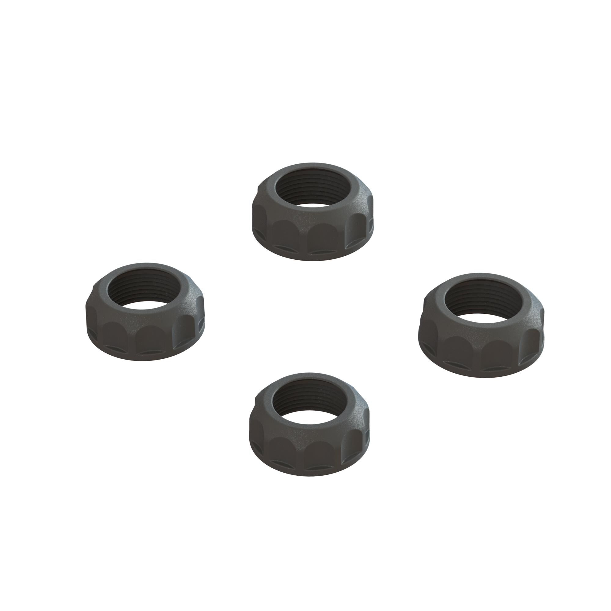 Arrma Shock Cap (4): 4X4 - Black (Z-ARA330828)