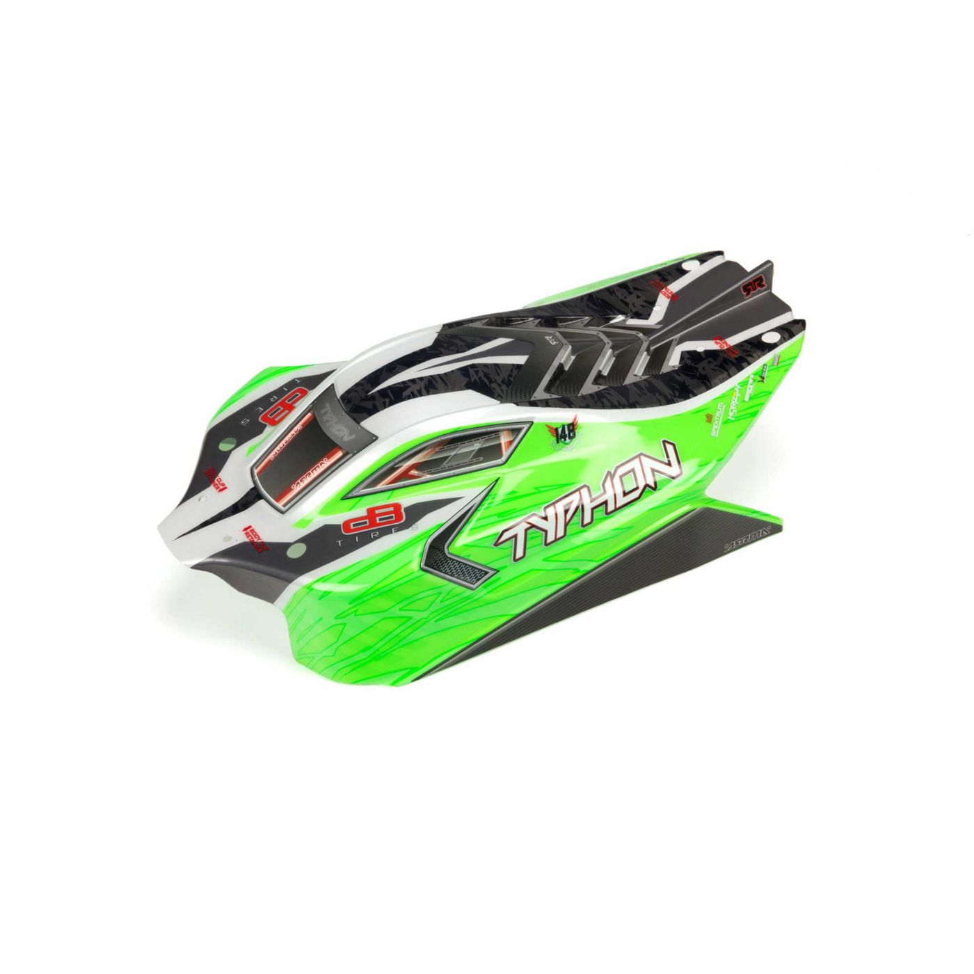 Arrma Typhon 4X4 Mega Body Painted Decal Trimmed Green (Z-ARA402272)