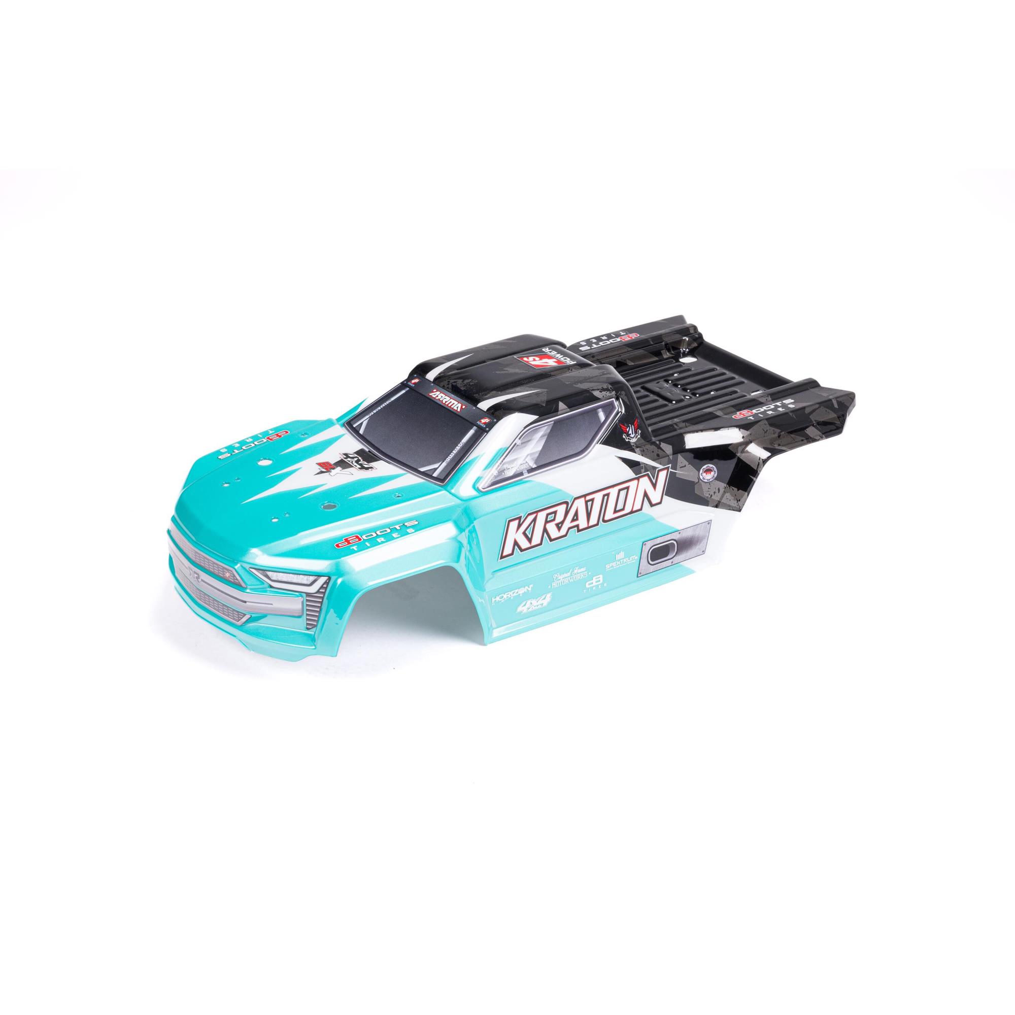 Arrma 1/10 Painted Body, Teal/Black: KRATON 4X4 BLX (Z-ARA402321)