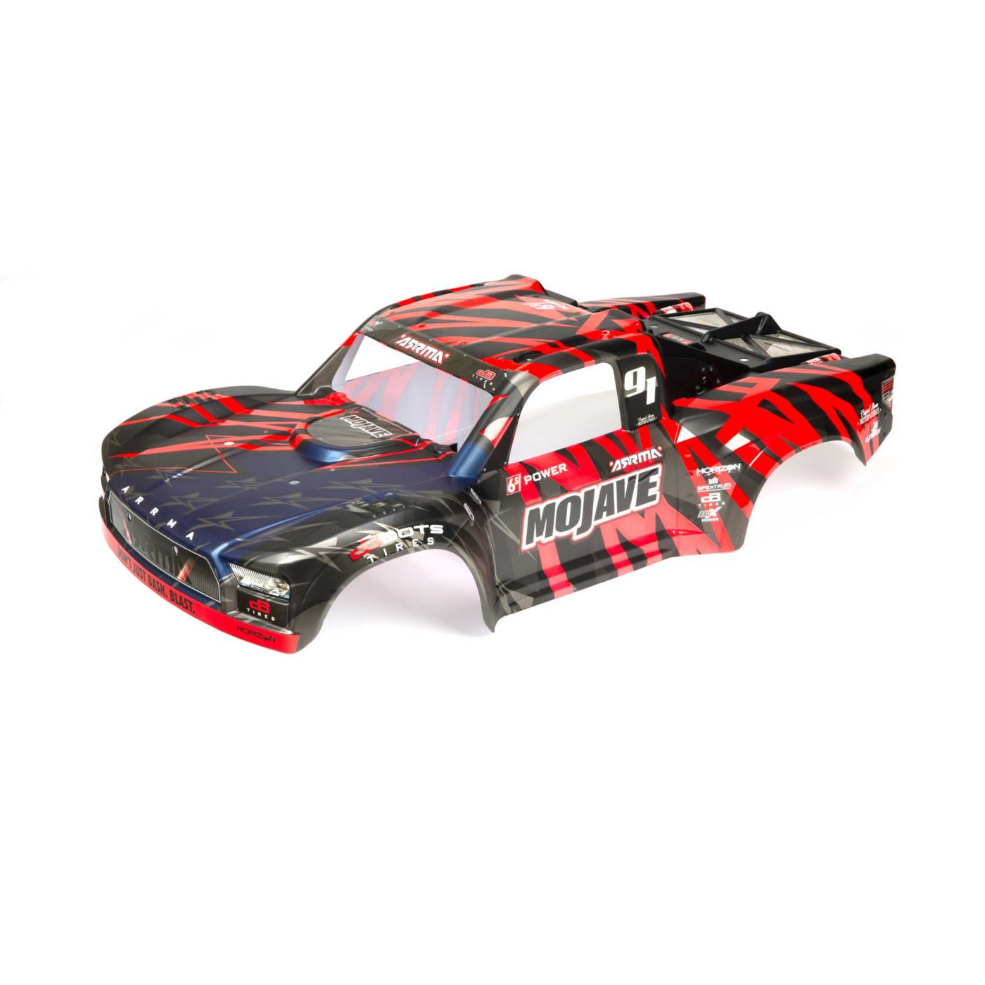 Arrma MOJAVE 6S BLX Finished Body (Black/Red) (Z-ARA411004)