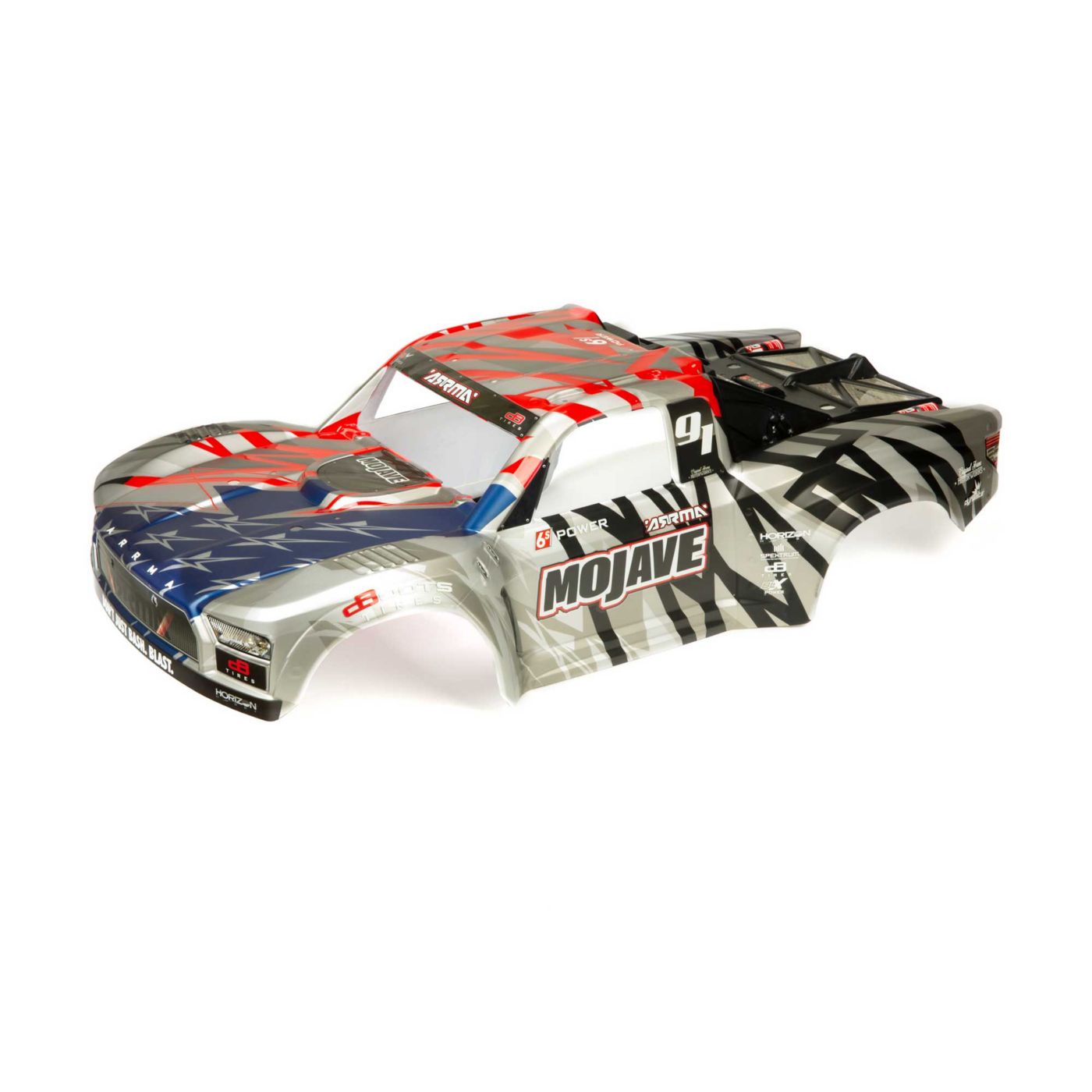 Arrma MOJAVE 6S BLX Finished Body (Sliver/Red) (Z-ARA411005)