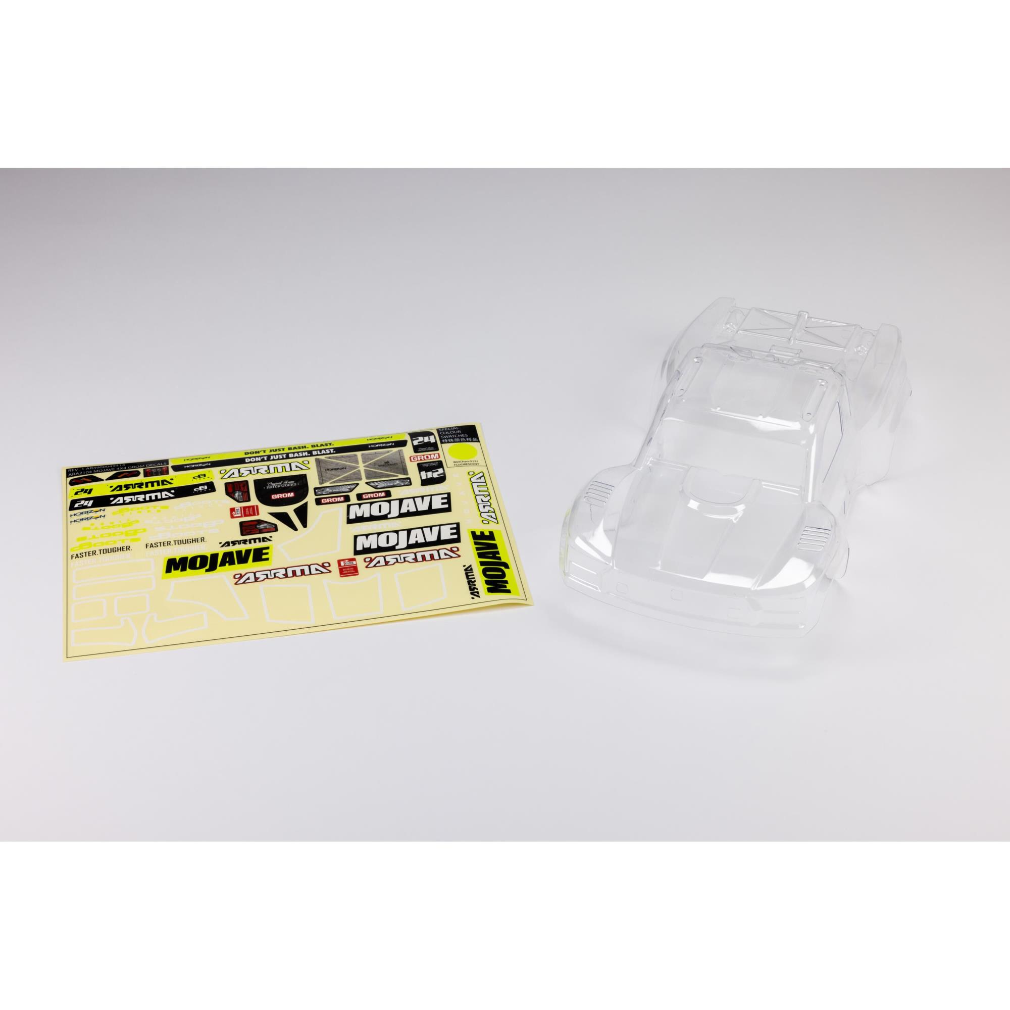 Arrma MOJAVE GROM Body, Clear (Z-ARA412010)