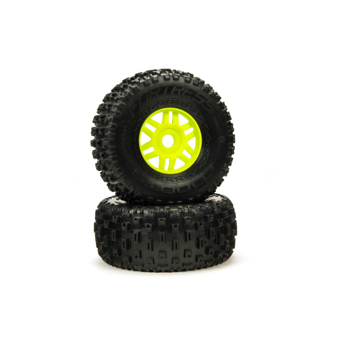 Arrma dBoots &#039;Fortress&#039; Tyre Set Glued Green (Pair) (Z-ARA550068)