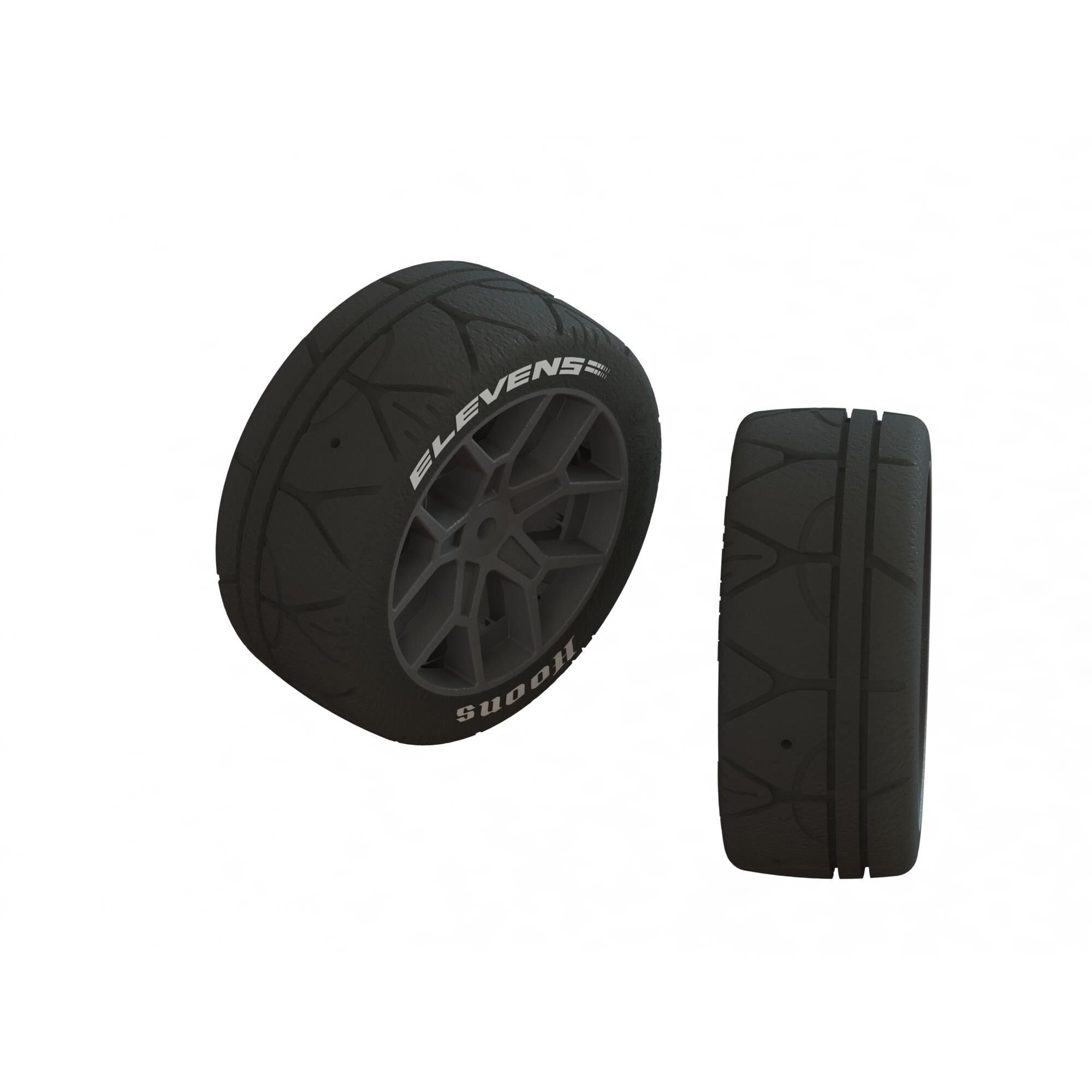 Arrma dBoots ELEVENS 35/085 2.4 White Tire Set (1 Pair) (Z-ARA550093)