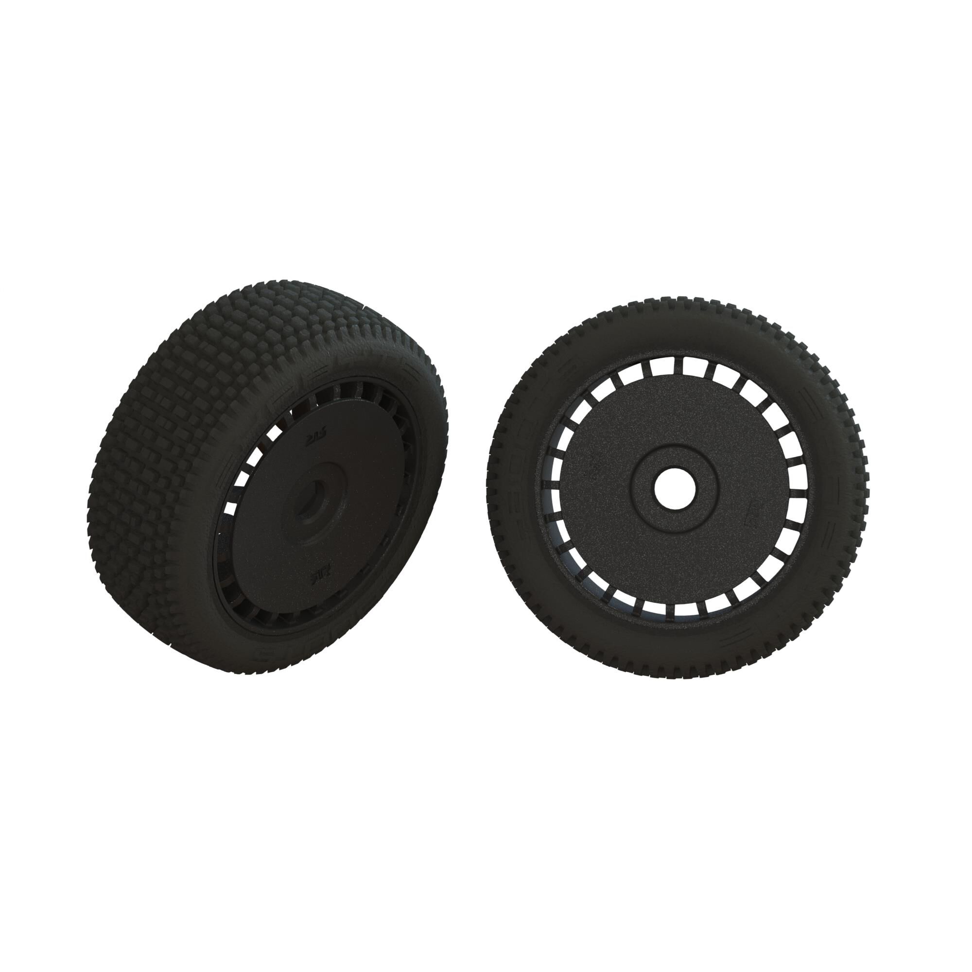 Arrma dBoots Exabyte Glued Tire Set, Black (2) (Z-ARA550098)