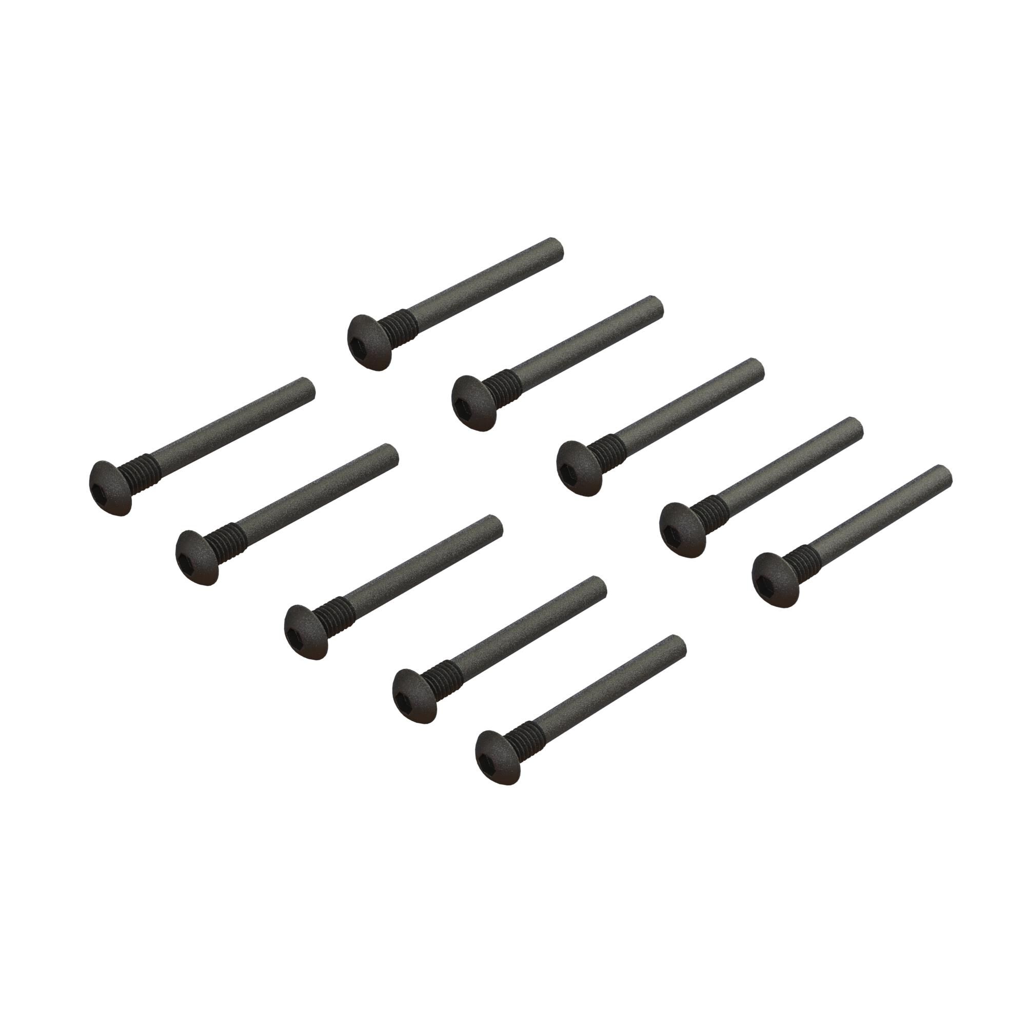 Arrma Button Head Screw Pin M3x24mm (10pcs) (Z-ARA702013)