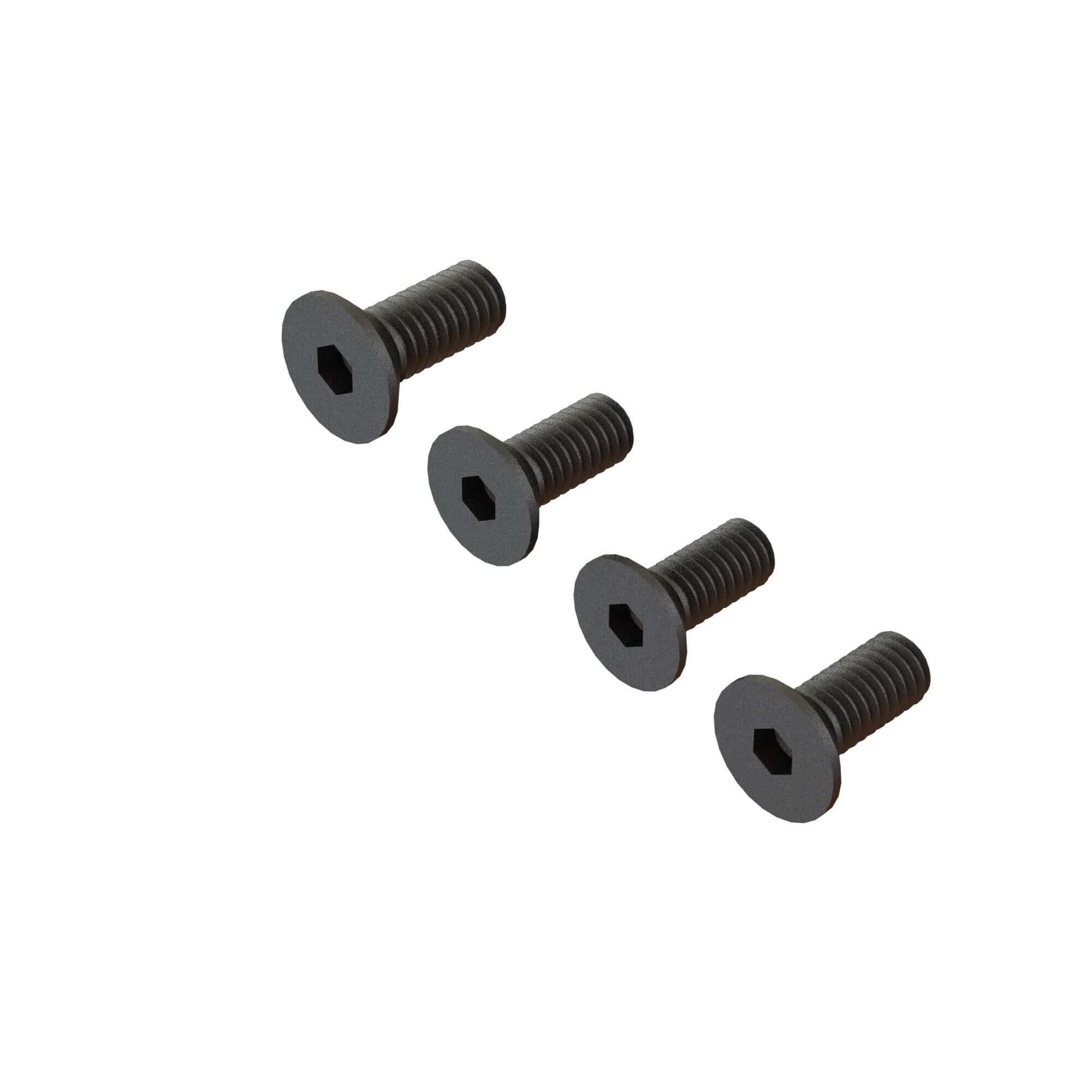 Arrma Flat Head Screw M4x10mm (4) (Z-ARA722410)