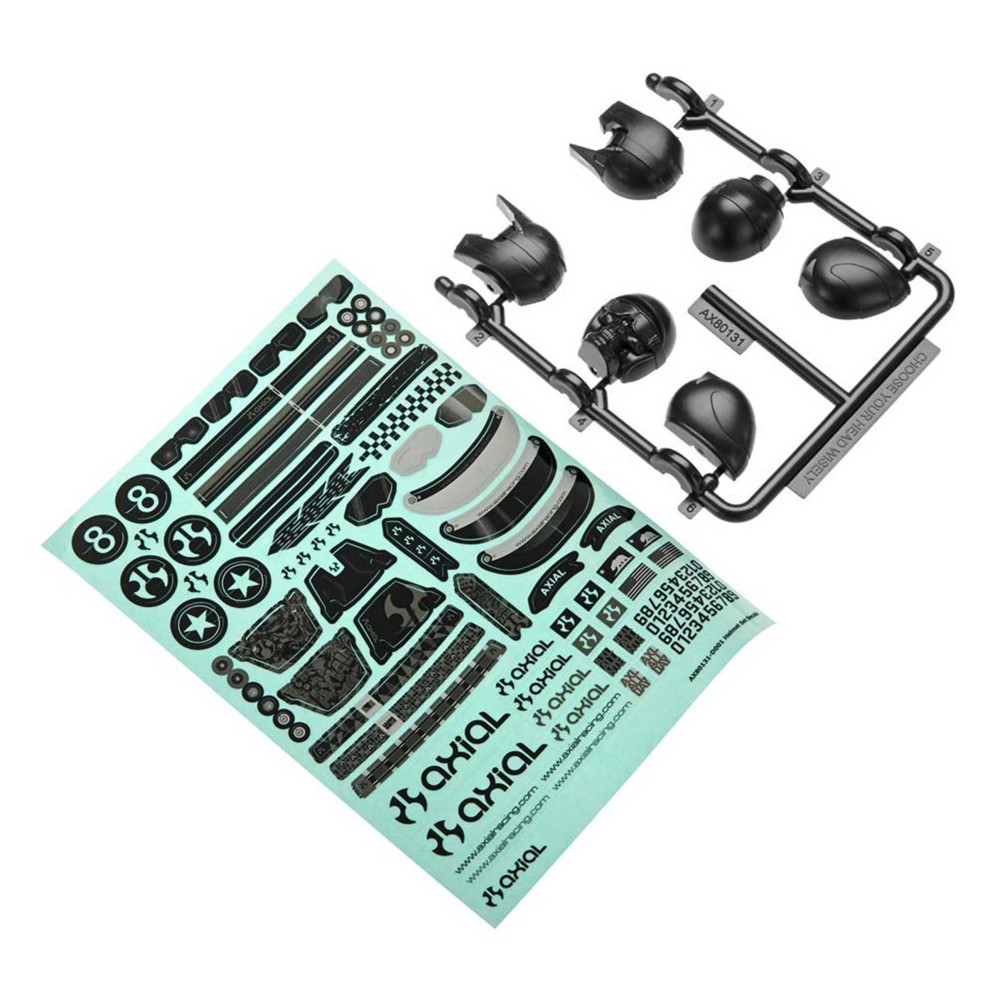 Axial Helmet Set Black Yeti (Z-AX31049)