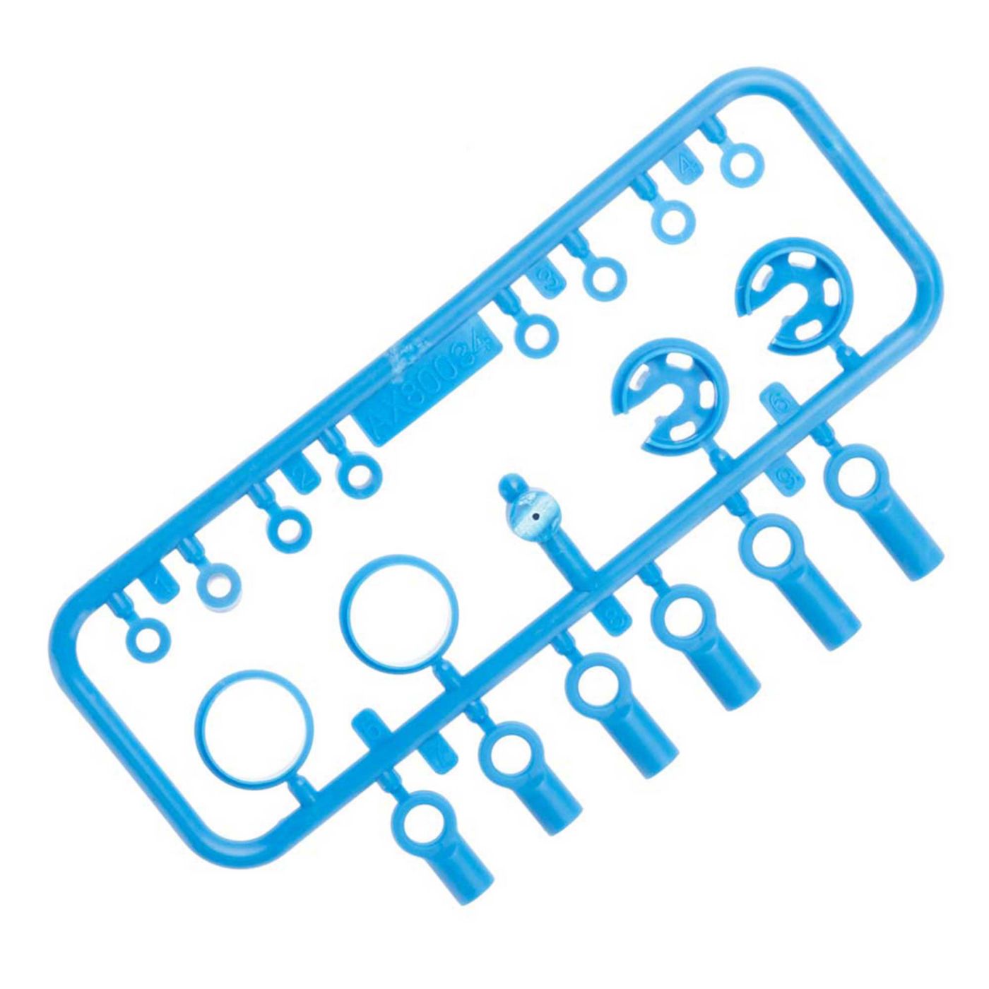 Axial 10mm Shock Parts Tree 2 Blue (Z-AX31300)