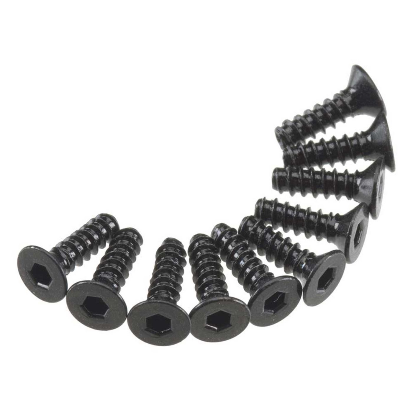 Axial Hex Socket Tap Flat Head M3x10mm Black (10) (Z-AXA465)