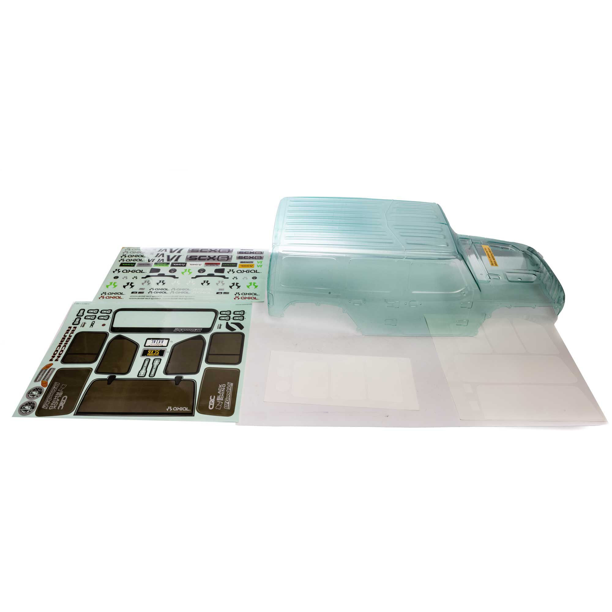 Axial SCX6: Jeep JLU 4dr Wrangler Body (Clear) (Z-AXI250000)