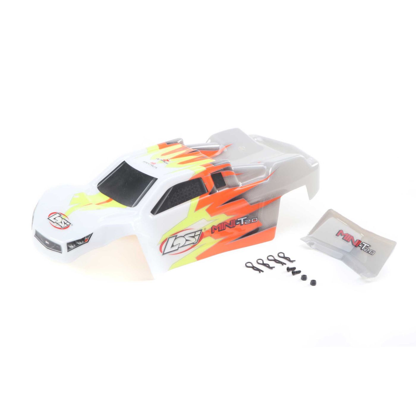 Losi Body, Grey/White: Mini-T 2.0 (Z-LOS210015)