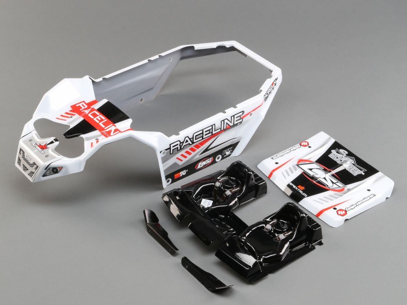 Losi Body Set, Raceline Wheels: SuperRockRey (Z-LOS250037)