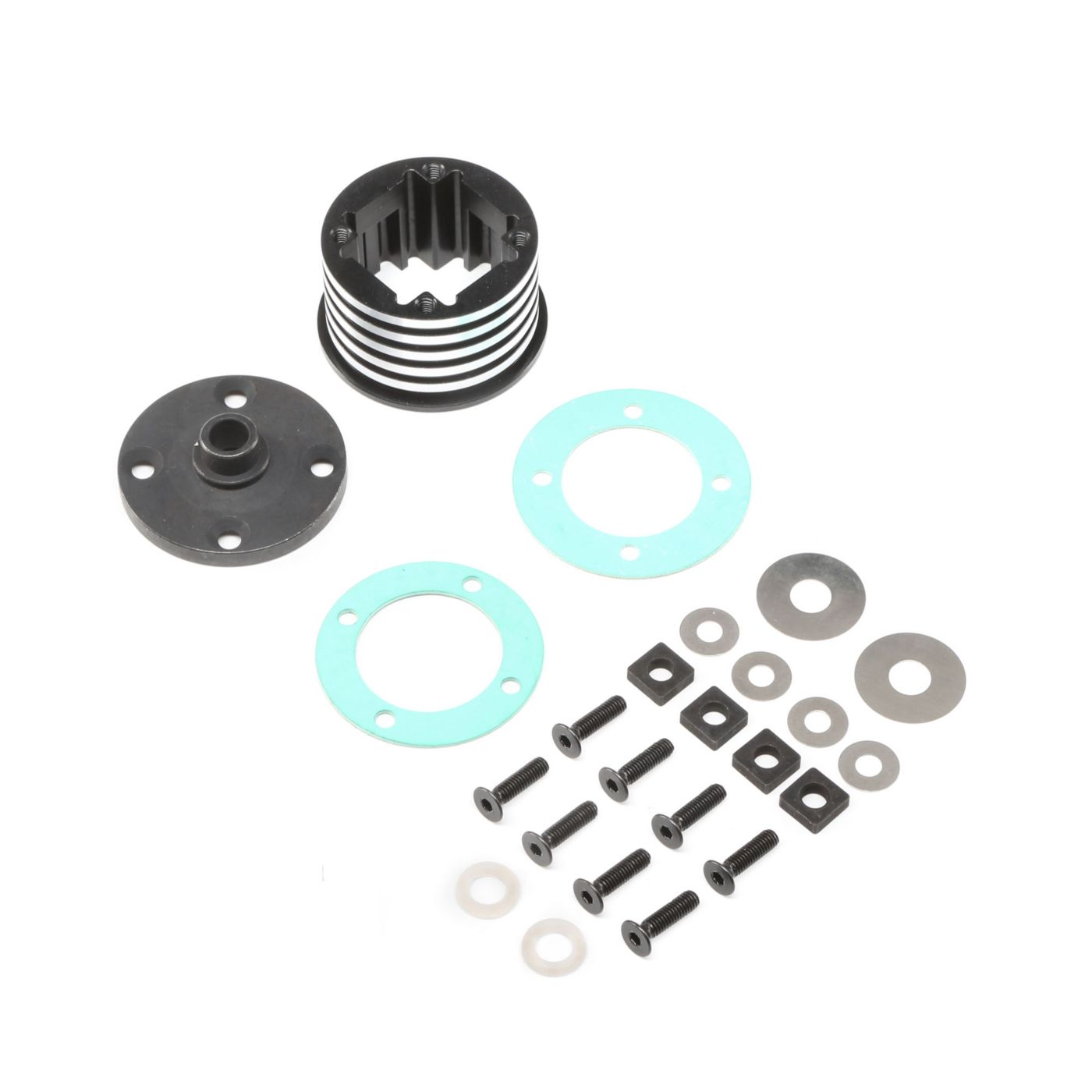 Losi Diff Housing Set, Aluminum (1): DBXL-E (Z-LOS252066)