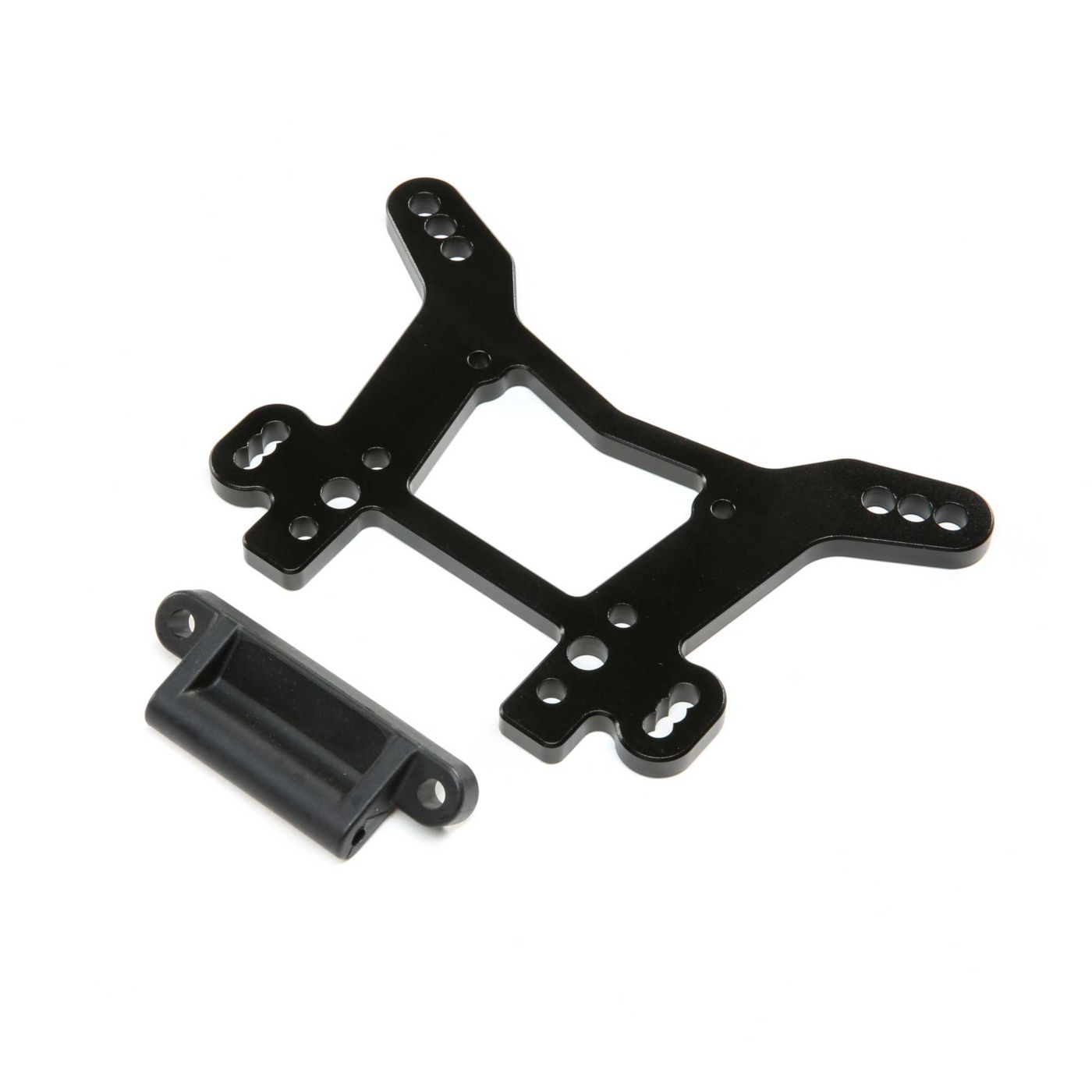 Losi Shock Tower, Rear, Black, AL: DBXL-E 2.0 (Z-LOS254064)